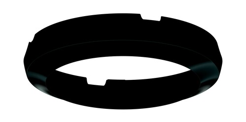 Theben Abdeckrahmen schwarz Cover 110 BK