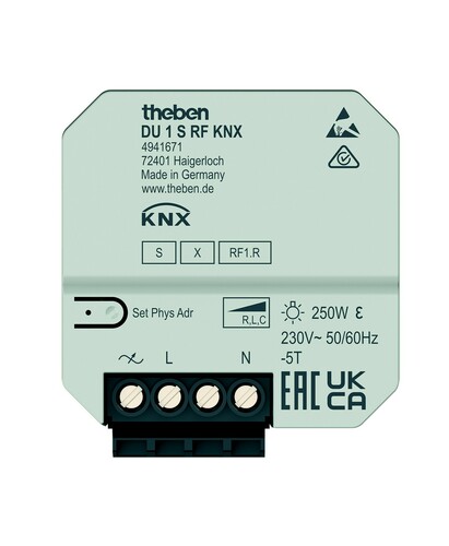 Theben Funk-Dimmaktor 1-fach DU 1 S RF KNX