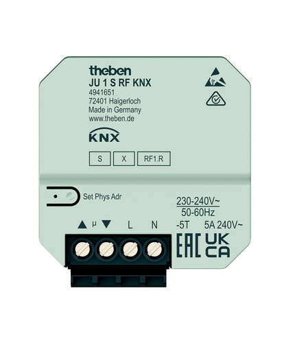 Theben Funk-Jalousiesaktor 1-fach JU 1 S RF KNX