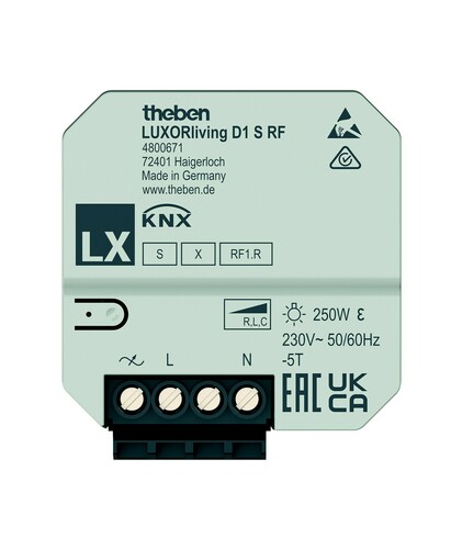 Theben Funk-Dimmaktor 1-fach LUXORliving D1 S RF
