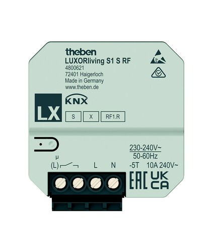 Theben Funk-Schaltaktor 1-fach LUXORliving S1 S RF