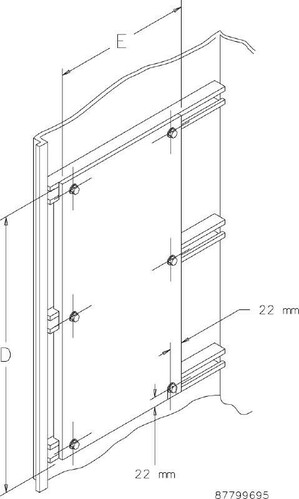 nVent Hoffman Montageplatte, 1800x400 A18SMP4GE