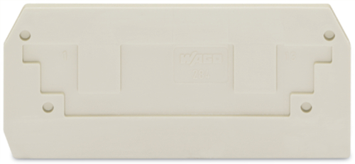WAGO GmbH & Co. KG Abschluss-u.Zwischenplatte lichtgrau 284-330