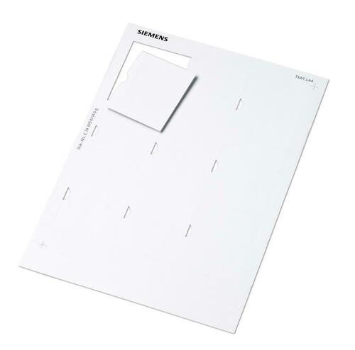 Siemens Dig.Industr. Adressschildbogen A4 m. 9 Schildern TXA1.LA4 (VE9)