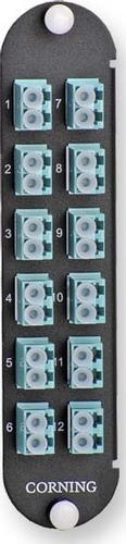 Corning CCH Verteilerp. 12 Faser m. 6 LC Dx OM1 Kuppl CCHE-CP12-05