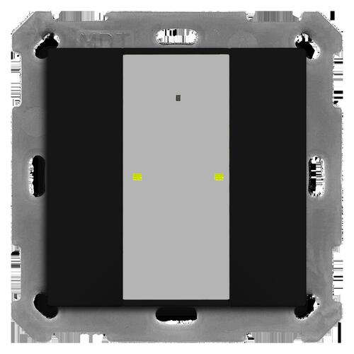 MDT technologies KNX Taster Plus TS 55 2-f. Schwarz matt BE-TA55T206.02