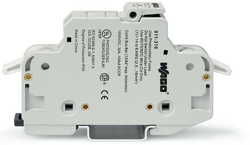 WAGO GmbH & Co. KG 2-Leiter-Sicherungshalter 1-polig,lichtgrau 811-314