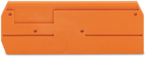 WAGO GmbH & Co. KG Abschluss-u.Zwischenplatte 2,5mm dick,orange 880-339 WAGO GmbH & Co. KG Abschluss-u.Zwischenplatte 2,5mm dick,orange 880-339