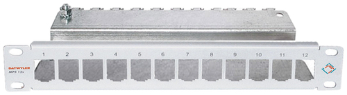 Dätwyler IT Infra Unilan Patch Panel MPS lg 10Z 1HE f.12 Module 184099