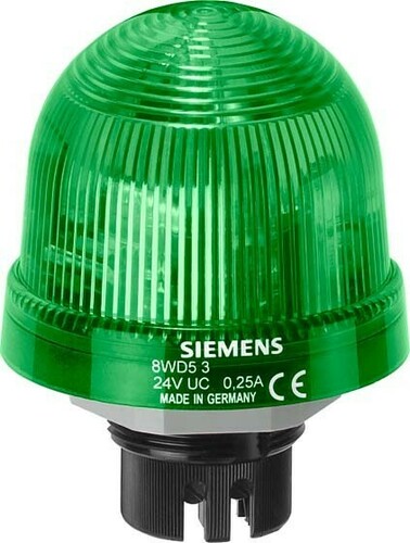 Siemens Dig.Industr. Einbauleuchte 115V UC grün 8WD5340-0CC