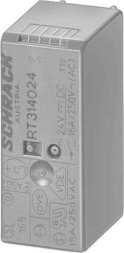 Siemens Dig.Industr. Steckrelais 24VAC 16A 1W 15,5mm LZX:RT314524