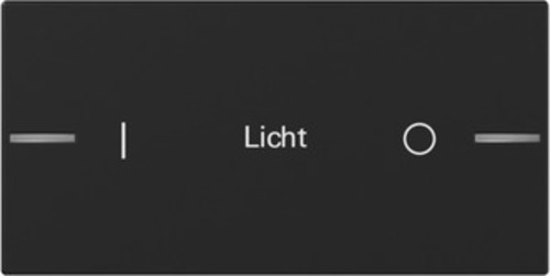 Gira Wippe Wippenset 2-fach indiv. Tastsens. Schwarz m 8622005