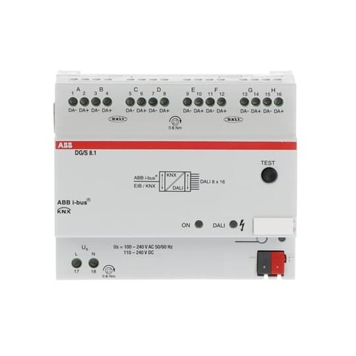 Busch-Jaeger DALI-Gateway, 8fach DG/S8.1
