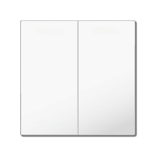 MDT technologies Wippe f. KNX Taster 2-fach Reinweiß glä.,Neutr. BE-TAL55BW202.01