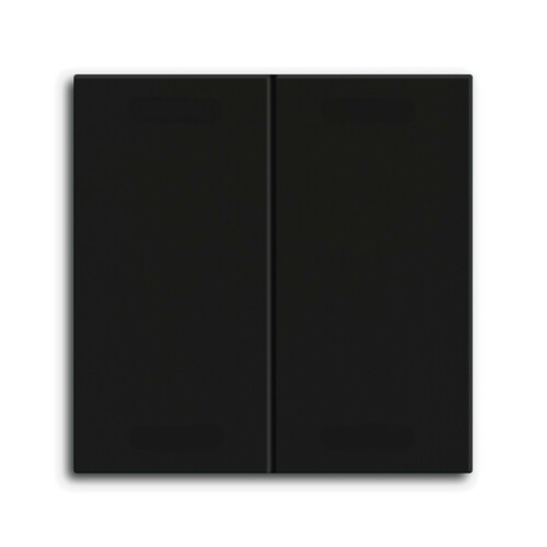 MDT technologies Wippe f. KNX Taster 2-fach schwarz matt, Neutral BE-TAL55BW206.01