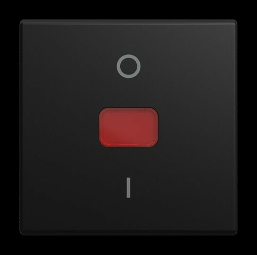 Busch-Jaeger Wippe mit roter Kalotte, mit A 2544-915