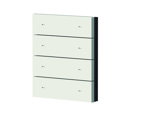 Theben 4-fach Wippe Metall weiß für iONprime PB KNX iONprime PB 4R MWH