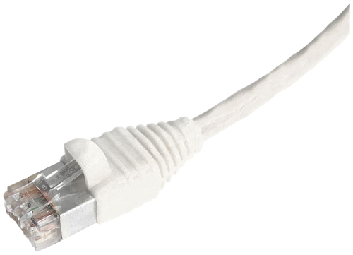 Dätwyler IT Infra Patchkabel UTP weiß/tr 7,5m Cat.6 4P flex LSOH 651671