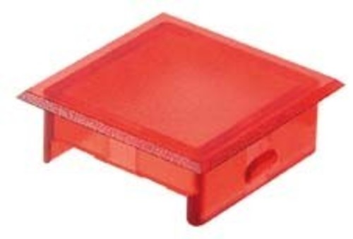 Schlegel Einsteck-Kalotte rot 4-f rot,quadratisch KF25KSRT