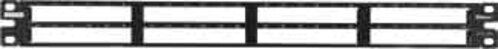 Panduit Patchpanel gerade hohe Packungsdichte QPP48HDBL
