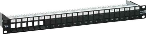 Metz Connect Modulträger 24 Port schwarz 1HE 482,6mm(19") 130920-BK-E