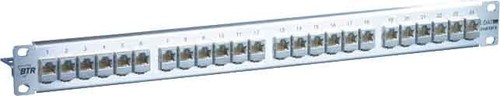 Metz Connect Patchfeld C6Amodul 24Port 1HE Edst bestückt TN C6Amod-MP24-Edst
