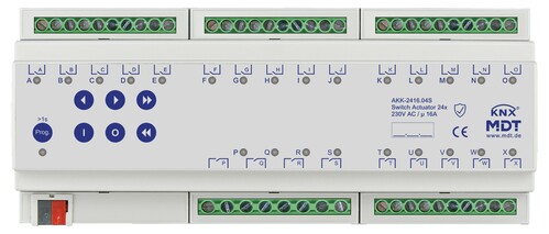 MDT technologies KNX Schaltaktor 24-fach 12TE REG 16 A 230 V AKK-2416.04S MDT technologies KNX Schaltaktor 24-fach 12TE REG 16 A 230 V AKK-2416.04S