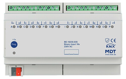MDT technologies KNX Binäreingang 16-fach 8TE REG Ausführung BE-16230.03S MDT technologies KNX Binäreingang 16-fach 8TE REG Ausführung BE-16230.03S