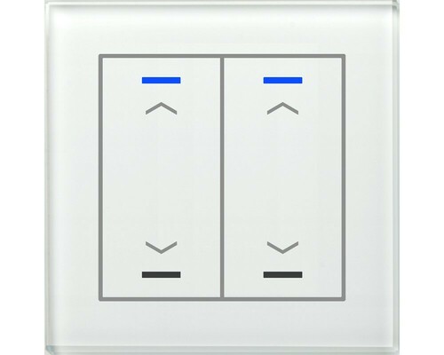 MDT technologies KNX Glastaster II Light 2- fach RGBW Weiß GTL-20AW.02S MDT technologies KNX Glastaster II Light 2- fach RGBW Weiß GTL-20AW.02S