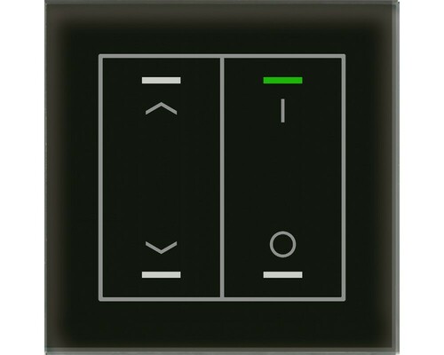 MDT technologies KNX Glastaster II Light 2- fach RGBW TS Schwarz GTL-2TCS.02S MDT technologies KNX Glastaster II Light 2- fach RGBW TS Schwarz GTL-2TCS.02S