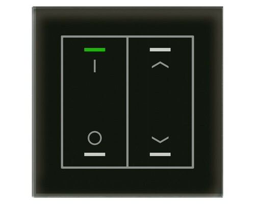 MDT technologies KNX Glastaster II Light 2- fach RGBW TS Schwarz GTL-2TDS.02S MDT technologies KNX Glastaster II Light 2- fach RGBW TS Schwarz GTL-2TDS.02S