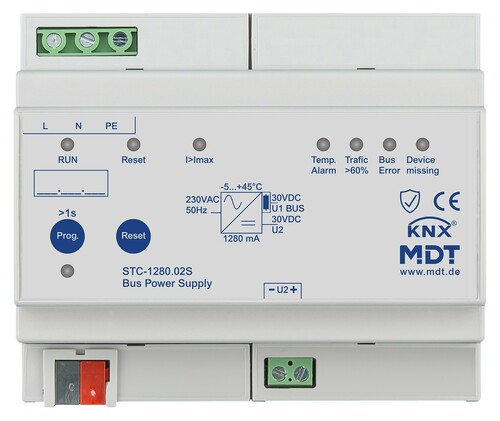 MDT technologies KNX Busspannungsversorgung mit Diagnosefunktion STC-1280.02S MDT technologies KNX Busspannungsversorgung mit Diagnosefunktion STC-1280.02S