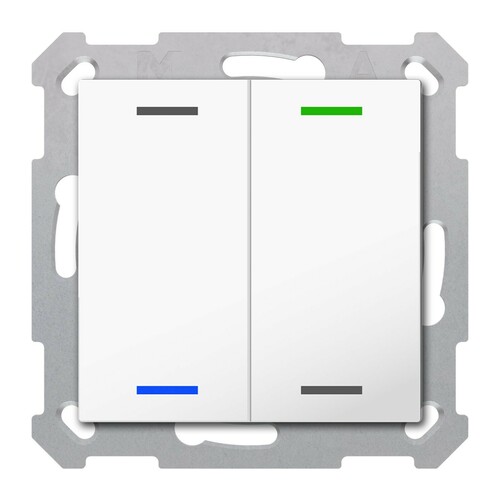 MDT technologies KNX Taster Light 55 2- fach RGBW Reinweiß TAL-5502002.02S MDT technologies KNX Taster Light 55 2- fach RGBW Reinweiß TAL-5502002.02S
