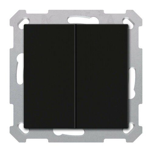 MDT technologies KNX Taster Light 55 Basic 2-fach Schwarz matt TAL-55B2006.02S MDT technologies KNX Taster Light 55 Basic 2-fach Schwarz matt TAL-55B2006.02S