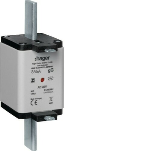 Hager Sicherung 355A 500V gG LNH3355MK
