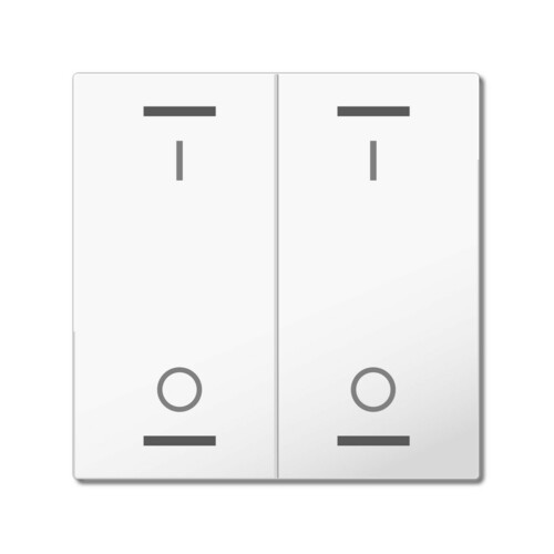 MDT technologies Wippe für KNX Taster Light 55 2-fach TAL-55W2B02.02