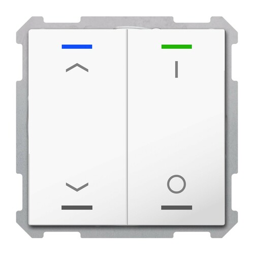 MDT technologies KNX Taster Light 63 2- fach RGBW Studioweiß TAL-6302C04.02S