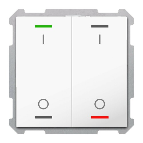 MDT technologies KNX Taster Light 63 2- fach RGBW,TS TAL-63T2B04.02S