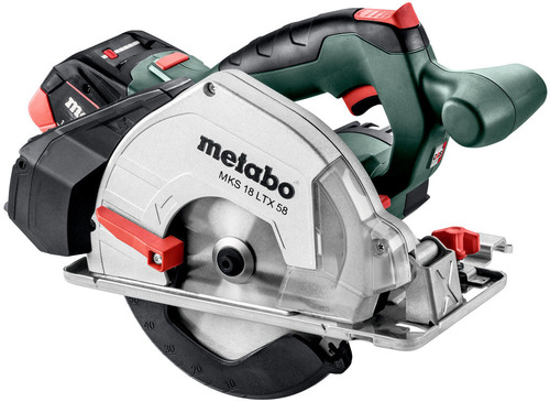 Metabowerke Akku-Metallhandkreissäge 2x Akku +MetaLoc MKS18LTX58METALOC