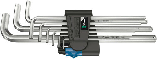 Wera Werk Winkelschlüsselsatz 9-tlg. 950/9 L Hex-Plus HF1