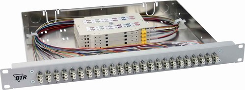 Metz Connect Spleissbox bestückt OpDATfix 24SC-D OS2