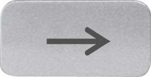 Siemens Dig.Industr. Bezeichnungsschild Symbol: Bewegung 3SB2901-2NA