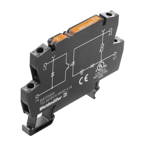 Weidmüller Solid-State-Relais 5...48VAC 500mA TOS120VAC/48VDC0,5A Weidmüller Solid-State-Relais 5...48VAC 500mA TOS120VAC/48VDC0,5A