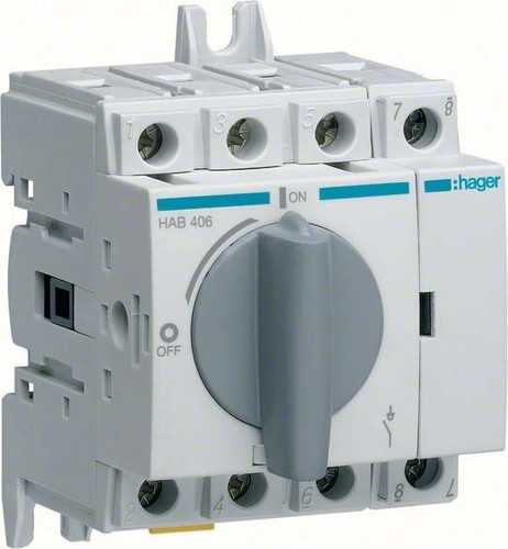 Hager Lasttrennschalter 4P 63A HAB406