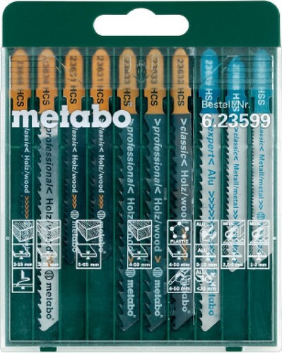 Metabowerke Sägeblatt-Set 10tlg. Holz+Metall+Kunstst. 623599000