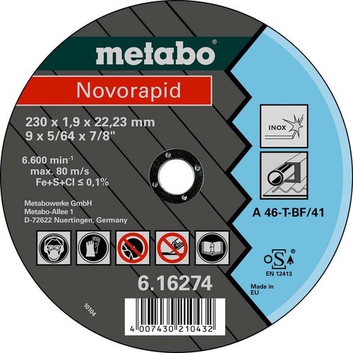 Metabowerke Trennscheibe INOX 230x1,9 x 22,23mm 616274000