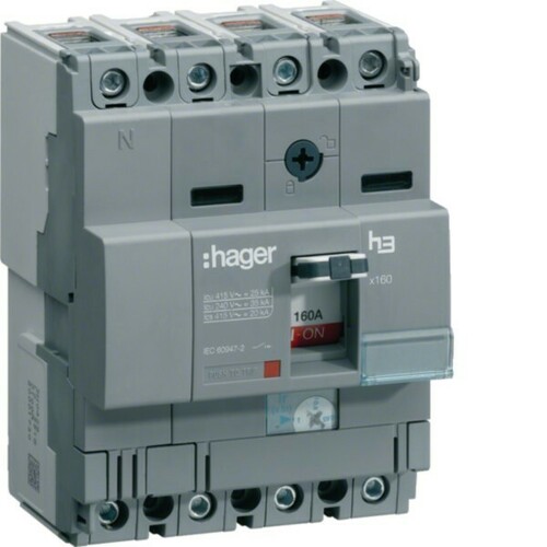 Hager Leistungsschalter X160 4P 25kA 25A HHA026H Hager Leistungsschalter X160 4P 25kA 25A HHA026H