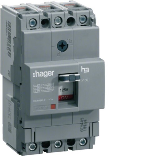 Hager Leistungsschalter X160 3P 40kA 40A HNA040H Hager Leistungsschalter X160 3P 40kA 40A HNA040H