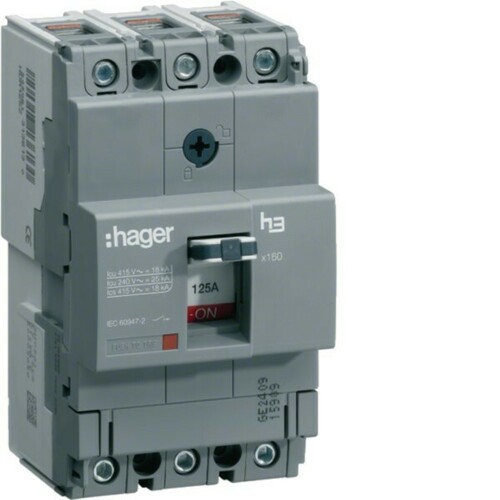 Hager Leistungsschalter X160 3P 40kA 160A HNA160H Hager Leistungsschalter X160 3P 40kA 160A HNA160H