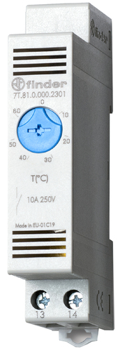 Finder Thermostat 1S, 10A 7T.81.0.000.2302